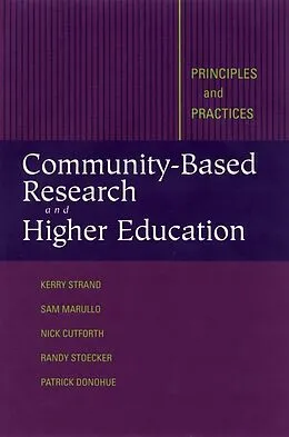 E-Book (pdf) Community-Based Research and Higher Education von Kerry J. Strand, Nicholas Cutforth, Randy Stoecker