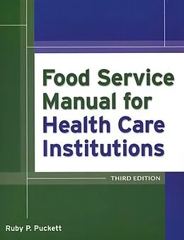 E-Book (pdf) Food Service Manual for Health Care Institutions von Ruby Parker Puckett