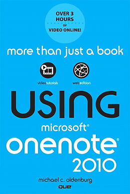 Couverture cartonnée Using Microsoft OneNote 2010 de Michael C. Oldenburg
