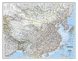 Carte (de géographie) National Geographic China Wall Map - Classic (30.25 X 23.5 In) de National Geographic Maps