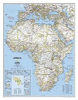 Carte (de géographie) National Geographic Africa Wall Map - Classic (24 X 30.75 In) de National Geographic Maps