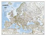 Carte (de géographie) National Geographic Europe Wall Map - Classic (30.5 X 23.75 In) de National Geographic Maps