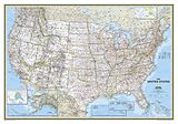 Carte (de géographie) National Geographic United States Wall Map - Classic (43.5 X 30.5 In) de National Geographic Maps
