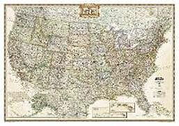 (Land)Karte National Geographic United States Wall Map - Executive (43.5 X 30.5 In) von National Geographic Maps
