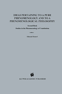 Livre Relié Ideas Pertaining to a Pure Phenomenology and to a Phenomenological Philosophy de Edmund Husserl