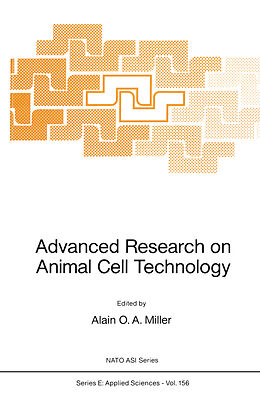 Fester Einband Advanced Research on Animal Cell Technology von 