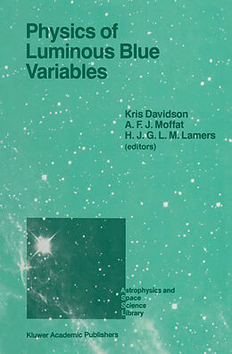 Fester Einband Physics of Luminous Blue Variables von 