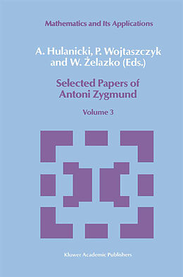 Livre Relié Selected Papers of Antoni Zygmund de 