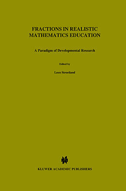 Livre Relié Fractions in Realistic Mathematics Education de Leen Streefland