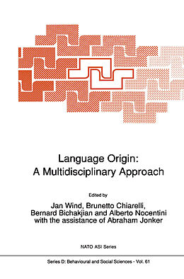 Livre Relié Language Origin: A Multidisciplinary Approach de 