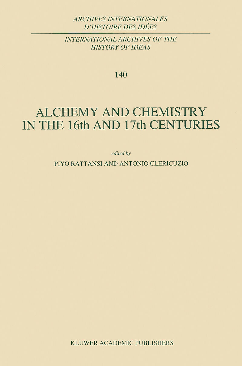 Alchemy and Chemistry in the 16th and 17th Centuries