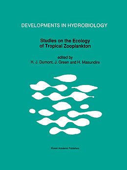 Livre Relié Studies on the Ecology of Tropical Zooplankton de 