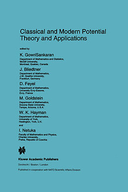 Fester Einband Classical and Modern Potential Theory and Applications von 