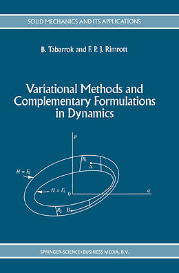 Fester Einband Variational Methods and Complementary Formulations in Dynamics von F. P. Rimrott, C. Tabarrok