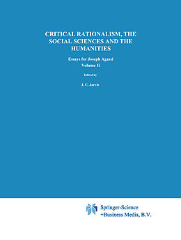 Livre Relié Critical Rationalism, the Social Sciences and the Humanities de 
