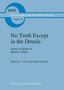 Livre Relié No Truth Except in the Details de 
