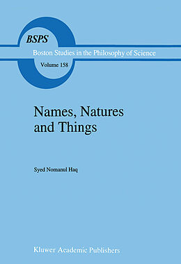 Couverture cartonnée Names, Natures and Things de Syed Nomanul Haq