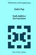 Fester Einband Null-Additive Set Functions von E. Pap