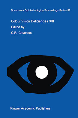 Livre Relié Colour Vision Deficiencies XIII de 