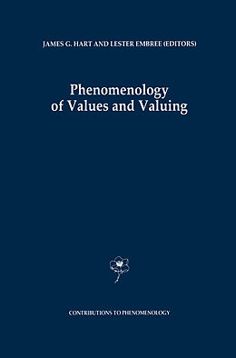 Livre Relié Phenomenology of Values and Valuing de 