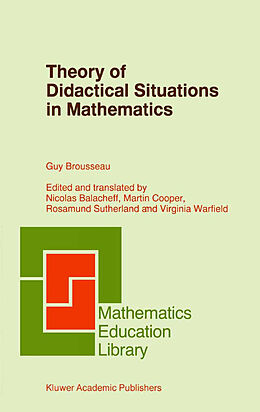 Livre Relié Theory of Didactical Situations in Mathematics de Guy Brousseau