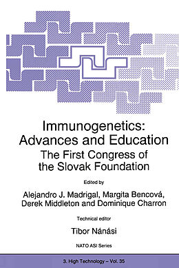 Fester Einband Immunogenetics: Advances and Education von 