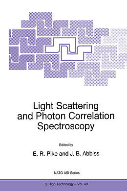 Fester Einband Light Scattering and Photon Correlation Spectroscopy von E. R. Pike