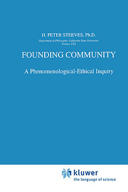 Livre Relié Founding Community de H. P. Steeves