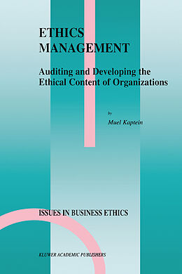 Livre Relié Ethics Management de S. P. Kaptein