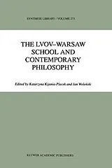 Fester Einband The Lvov-Warsaw School and Contemporary Philosophy von 