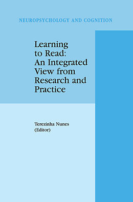 Fester Einband Learning to Read: An Integrated View from Research and Practice von 