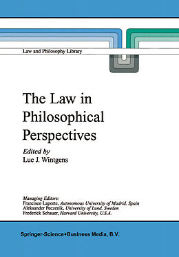 Fester Einband The Law in Philosophical Perspectives von 
