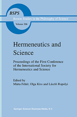 Fester Einband Hermeneutics and Science von 