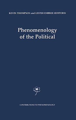 Livre Relié Phenomenology of the Political de 