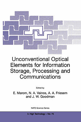 Kartonierter Einband Unconventional Optical Elements for Information Storage, Processing and Communications von 