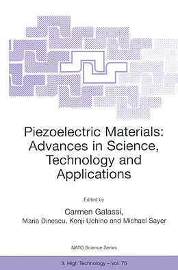 Kartonierter Einband Piezoelectric Materials: Advances in Science, Technology and Applications von 