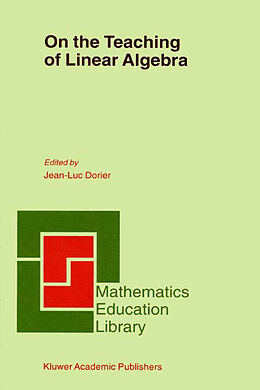 Livre Relié On the Teaching of Linear Algebra de 
