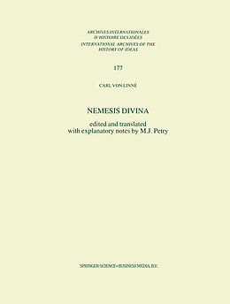 Livre Relié Nemesis Divina de Carl von Linné