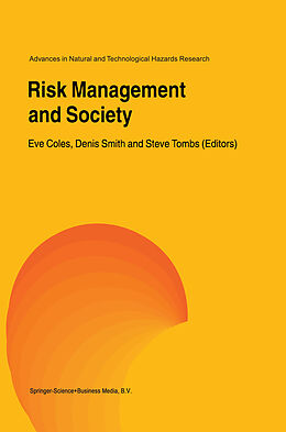 Fester Einband Risk Management and Society von 