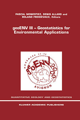 Couverture cartonnée geoENV III  Geostatistics for Environmental Applications de 