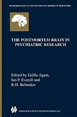 Fester Einband The Postmortem Brain in Psychiatric Research von 
