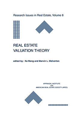 Livre Relié Real Estate Valuation Theory de 