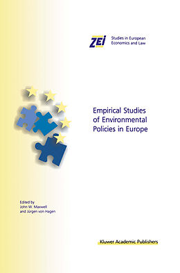 Livre Relié Empirical Studies of Environmental Policies in Europe de 