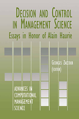 Livre Relié Decision & Control in Management Science de 