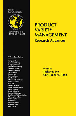 Livre Relié Product Variety Management de 