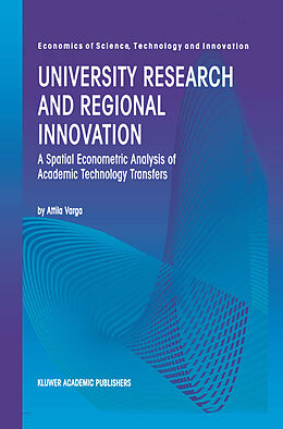 Fester Einband University Research and Regional Innovation von Attila Varga