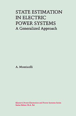 Fester Einband State Estimation in Electric Power Systems von A. Monticelli