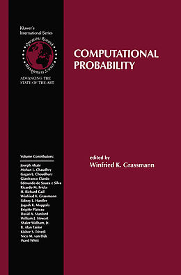 Livre Relié Computational Probability de 