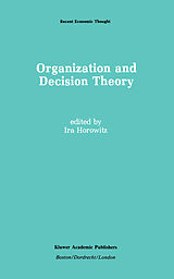 Livre Relié Organization and Decision Theory de 