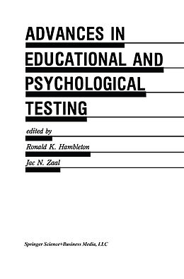 Fester Einband Advances in Educational and Psychological Testing: Theory and Applications von 